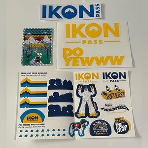 Ikon Pass Stickers